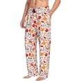thumbnail image 6 of Susaid Hello Autumn Maple Leaf Print Mens Pajama Pants Set Sleep & Lounge Pants, PJ Bottoms with Pockets and Button Fly-3X-Large, 6 of 6