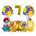 thumbnail image 4 of Decoración para fiesta de cumpleaños de Pokémon Pikachu Lightning, nuevo juego de globos, suministros para eventos infantiles, vajilla desechable, pancarta, máscara, fondo, 4 of 5