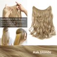 thumbnail image 2 of 20” Invisible Wire Hair Extensions Miracle Secret Fish Line Hairpieces Silky Straight Synthetic hair, 2 of 4