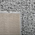 thumbnail image 6 of SAFAVIEH August Sophia Solid Shag Area Rug, Silver, 5' x 5' Round, 6 of 7
