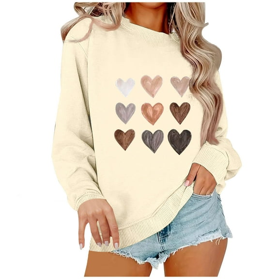 Fall Pohista Autumn Clothing Women Sweatshirts Trendy Women's Shirts Fall Womens Blouses Long Sleeve Petite Women Fall Shirts Reorder Items