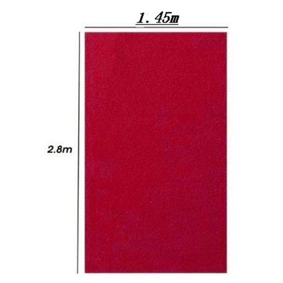 Professional Billiards Cloth Accessories Game Snooker Felt 2.8x1.45M Red