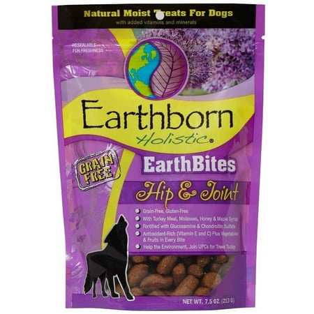 UPC: 0034846722055 | Earthborn Holistic Grain-Free Earthbites Hip & Joint Natural Dry Dog Treats 7.5 oz
