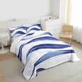 thumbnail image 3 of Castle Fairy Teens Abstract Gradient Stripes Twin Comforter Sets,Vintage Bedding Set, 3 of 8