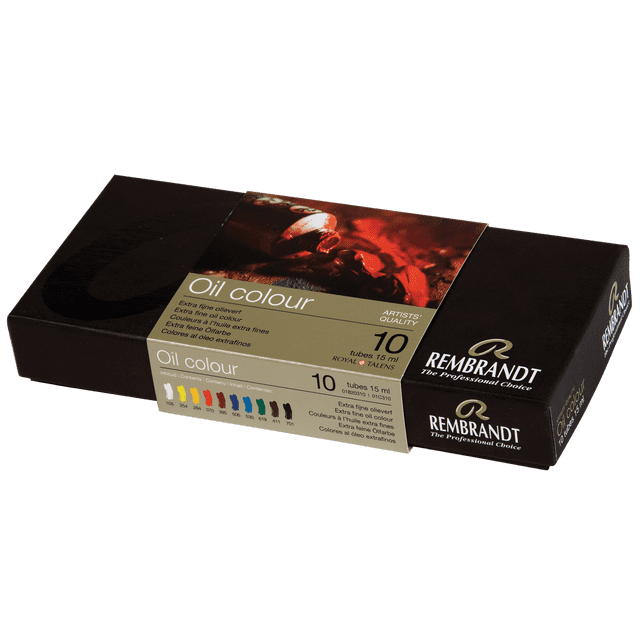 Set Basico Con 10 Pza De Oleo Rembrant Royal Talens