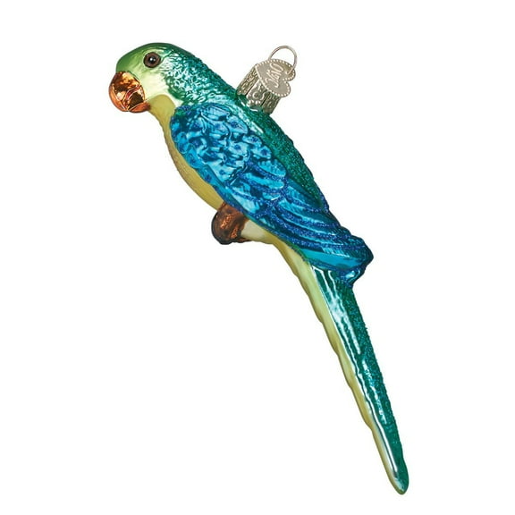 Old World Christmas Bird Watcher Collection Glass Blown Ornaments for Christmas Tree Parakeet