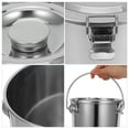 thumbnail image 3 of KAKOWELY Stainless Steel Oil Bucket Rice Bucket Milk Holder Oil Jug with Sealed Lid and Handle,8.27X"X8.27"X7.28", 3 of 5