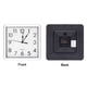thumbnail image 4 of Reloj de Pared Cuadrado Uxcell de 9x9 pulgadas, Operado por Batería, Silencioso y Sin Tictac, Blanco, 4 of 6