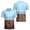 Light Blue, variant on OIOLOYJM Golf Shirts for Men 3D Print Creativity Performance Short-Sleeve Mesh Casual Quick Dry Lightweight Polo Shirts Trendy Stylish Gym Collared T Shirts Black L