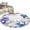 Purple, variant on Round Rugs 7Ft, Blue Purple Flowers Round Area Rug Washable Indoor Throw Carpet, Spring Seasonal Botanical Florals Large Non Slip Circle Rug for Dining Room Playroom Home Decor Aesthetic