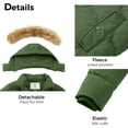 thumbnail image 5 of WenVen Women's Plus Size Coat Winter Coat Waterproof Puffer Jacket Green L, 5 of 8