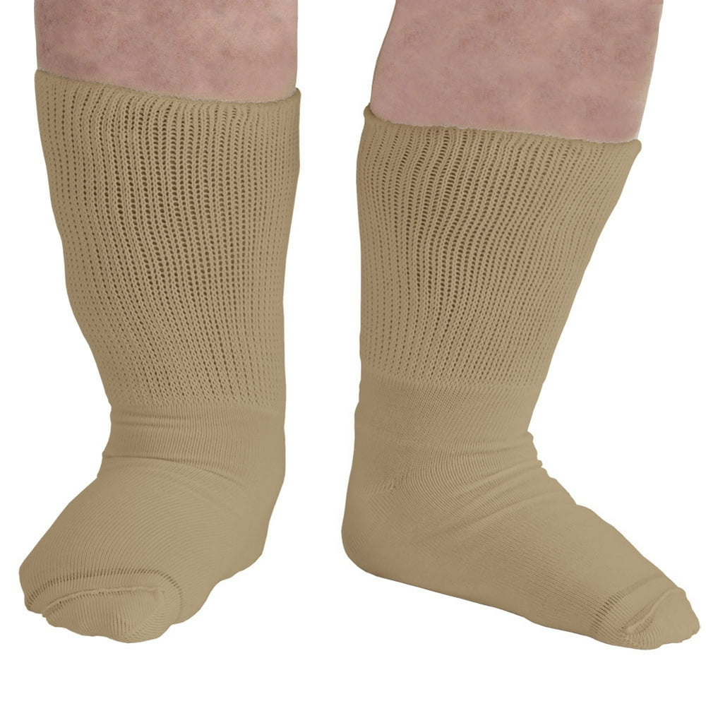 Extra Wide Sock Womens Bariatric Diabetic Crew Socks with Extra Wide Calves