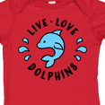 thumbnail image 4 of Inktastic Live Love Dolphins Boys or Girls Baby Bodysuit, 4 of 5