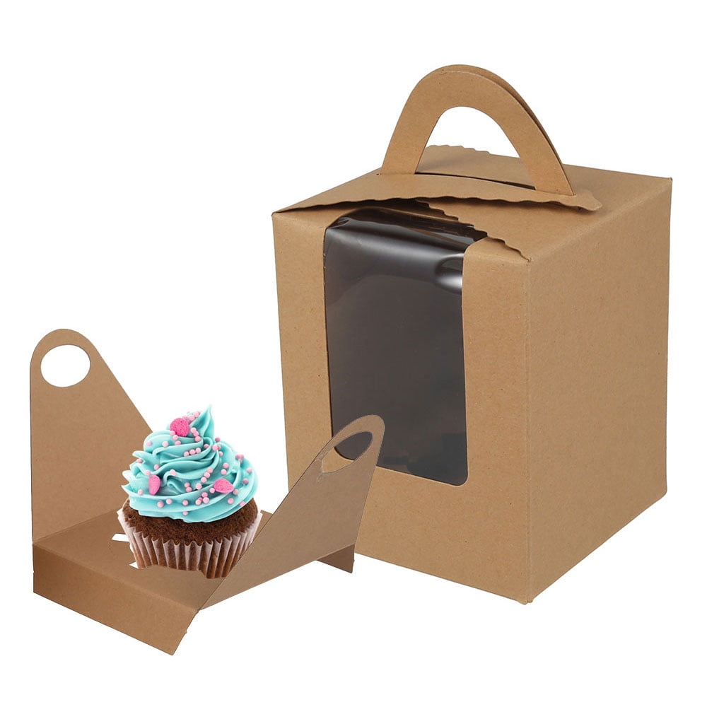 10'' Cake Box Cupcake  Portable Holder Wedding Cake Birthday Cake Box Party UK 