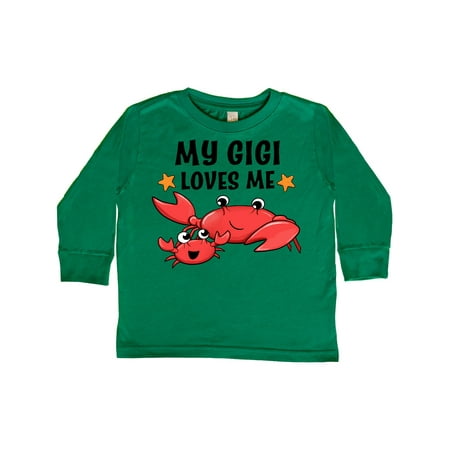 

Inktastic My Gigi Loves Me- cute crab family Gift Toddler Boy or Toddler Girl Long Sleeve T-Shirt