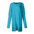 thumbnail image 4 of GigrtiJin Haut d'Automne 2024 pour Femmes Manches Longues Col Rond Grande Taille Chemises Légères Mode Tunique avec Poches, 4 of 6