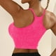 thumbnail image 2 of Brasieres de Mujer Sujetadores Deportivos de Tela de Mantequilla para Mujer, de Punto, Acolchados, Push up, Cómodos, Espalda Cruzada, Tirantes Finos, para Entrenamiento, Yoga, Gimnasio, Fitness Grande, 2 of 6