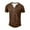 10# Brown, variant on Qwertyu Men's Tank Tops Henley Button V Neck Sleeveless Shirts Collar Solid Color Basic Summer Vest with Front Pocket Blue XL
