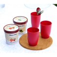 thumbnail image 5 of 6-Pcs Plastic Tumbler Set Coza 9oz Guava Red, 5 of 5