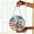 thumbnail image 2 of Patriot Soft Coated Wheaten Terrier We Will Never Forget Patriotic Remembrance Day Stained Glass Suncatcher Wheatie Dog Lover Window Hanging Sign Decor - 12014, 2 of 5