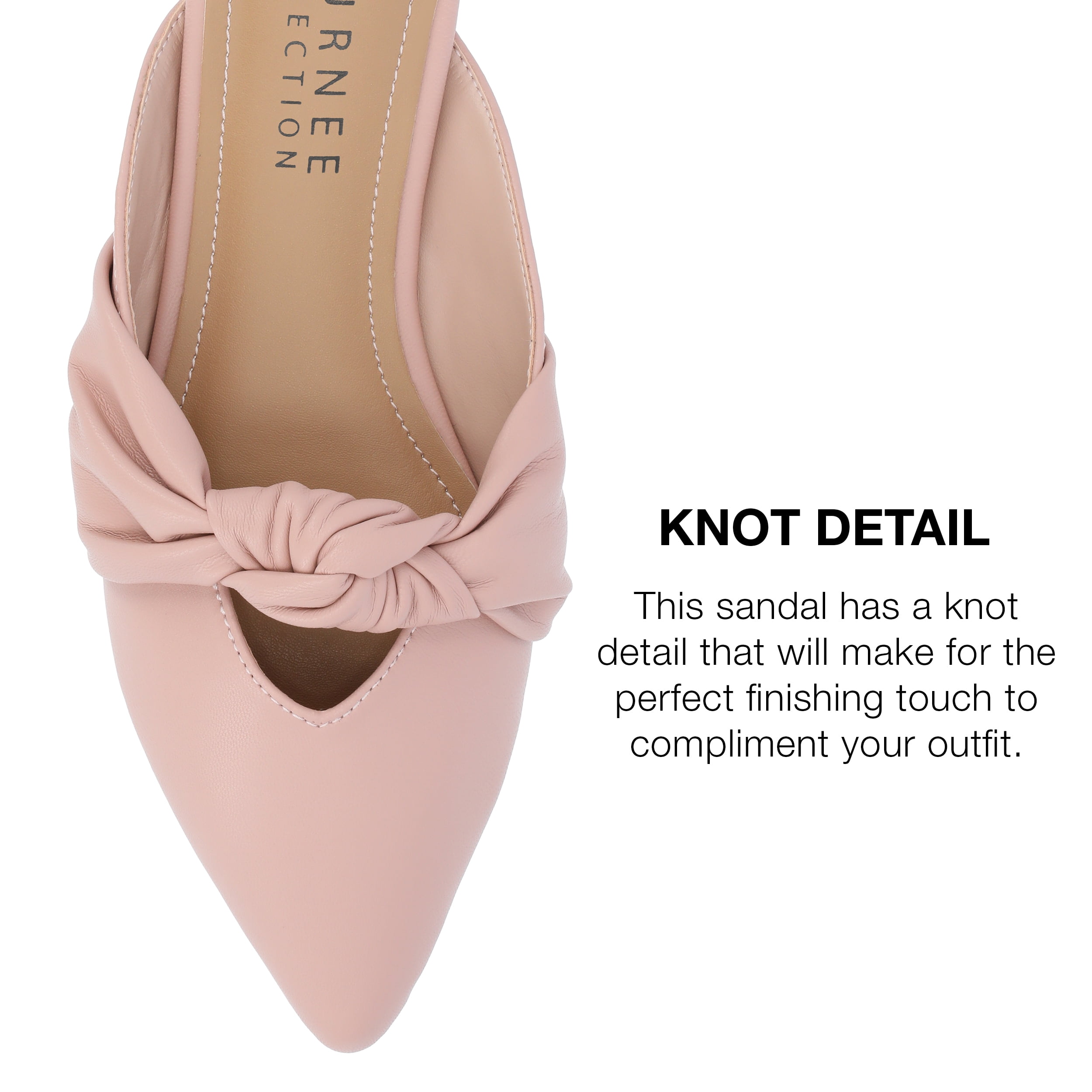 Journee Collection Womens Salinn Tru Comfort Foam Mules Slip On Pointed Toe Flats