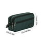 thumbnail image 3 of Estuche de pana verde para lápices, organizador de papelería de 3 capas, 23 x 12 x 0,9 cm, bolsa de poliéster para bolígrafos, ideal para material de oficina universitario.,Vsgery, 3 of 8