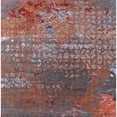 thumbnail image 1 of Ahgly Company Indoor Square Mid-Century Modern Rosy Pink Pink Area Rugs, 5' Square, 1 of 1