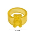 thumbnail image 3 of LYMAYTER Candy Color Ring Little Bear Ring - Korean INS Style, Acrylic, 3 of 7
