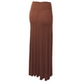 thumbnail image 2 of Made by Johnny Women's Fold-Over Maxi Skirt L RUST, 2 of 6