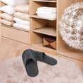 thumbnail image 4 of YSNOOWE 6Pares Zapatillas Desechables Universal Gris Oscuro Para Viajes Y Estancia En Hotel Cómodas, 4 of 7