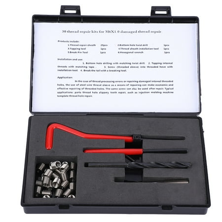 

Tap Antirust Corrosion Resistance Stainless Steel Thread Repair Kit For Thread Repairing Microwave Communication
