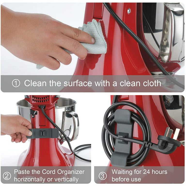 Cord Organizer for Kitchen Appliances & Electronics - 6 Pack Cord
