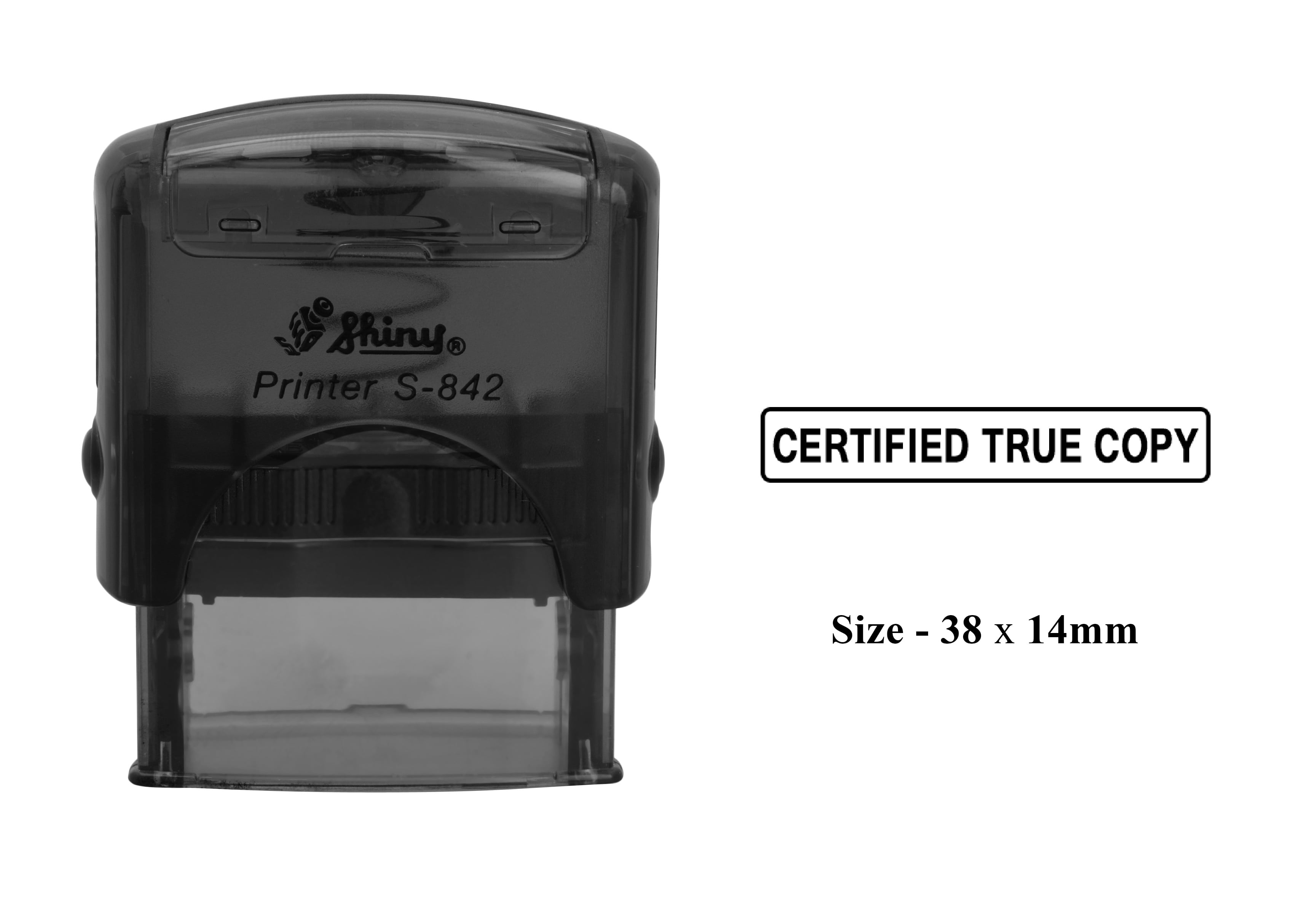 Certified True Copy Rubber Stamp Clear Print for Office Use Shiny S-842 ...