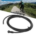 thumbnail image 3 of Bike Disc Brake Cable Hose, Bike Hydraulic Disc Brake Hose Flexible High Hardness Rust Proof Nylon Aluminum Alloy  For Replacement Silver, 3 of 8