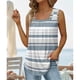 thumbnail image 2 of Blusa estampada sin mangas Moda Poliéster Tops sin mangas de verano plisados suaves para mujer, 2 of 5