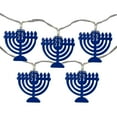 thumbnail image 2 of Northlight Menorah Hanukkah Light Set - Clear LED - 5' Clear Wire - 10ct, 2 of 7