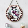 thumbnail image 4 of Letrero Colgante de Madera con Muñeco de Nieve y Árbol de Navidad | Decoración Festiva para Pared | Diseño Clásico de Madera | 1 Unidad, 4 of 6