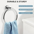 thumbnail image 2 of SetSail Towel Holder for Bathroom Wall Matte Black Towel Ring Stainless Steel Hand Towel Holder Heavy Duty Towel Hanger for Bath, Kitchen, 2 of 10