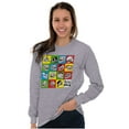 thumbnail image 3 of Troll Face Internet Memes Big Smiley Long Sleeve TShirt Men Women Brisco Brands L, 3 of 6
