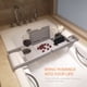 thumbnail image 3 of Bandeja para carrito de bañera Spa de bambú Organizador para carrito de bañera Bandeja para servir L Abanopi Tipo 2, 3 of 7