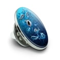 thumbnail image 2 of Shark Infested Waters Great White Metal 0.75" Lapel Hat Pin Tie Tack Pinback, 2 of 5