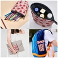 thumbnail image 5 of Picia Strawberries Print Telescopic Pencil Case, Telescopic Pen Holder Telescopic Pencil Pouch Bag Stationery Pencil Case Box Storage Organizer Makeup Bag, 5 of 6