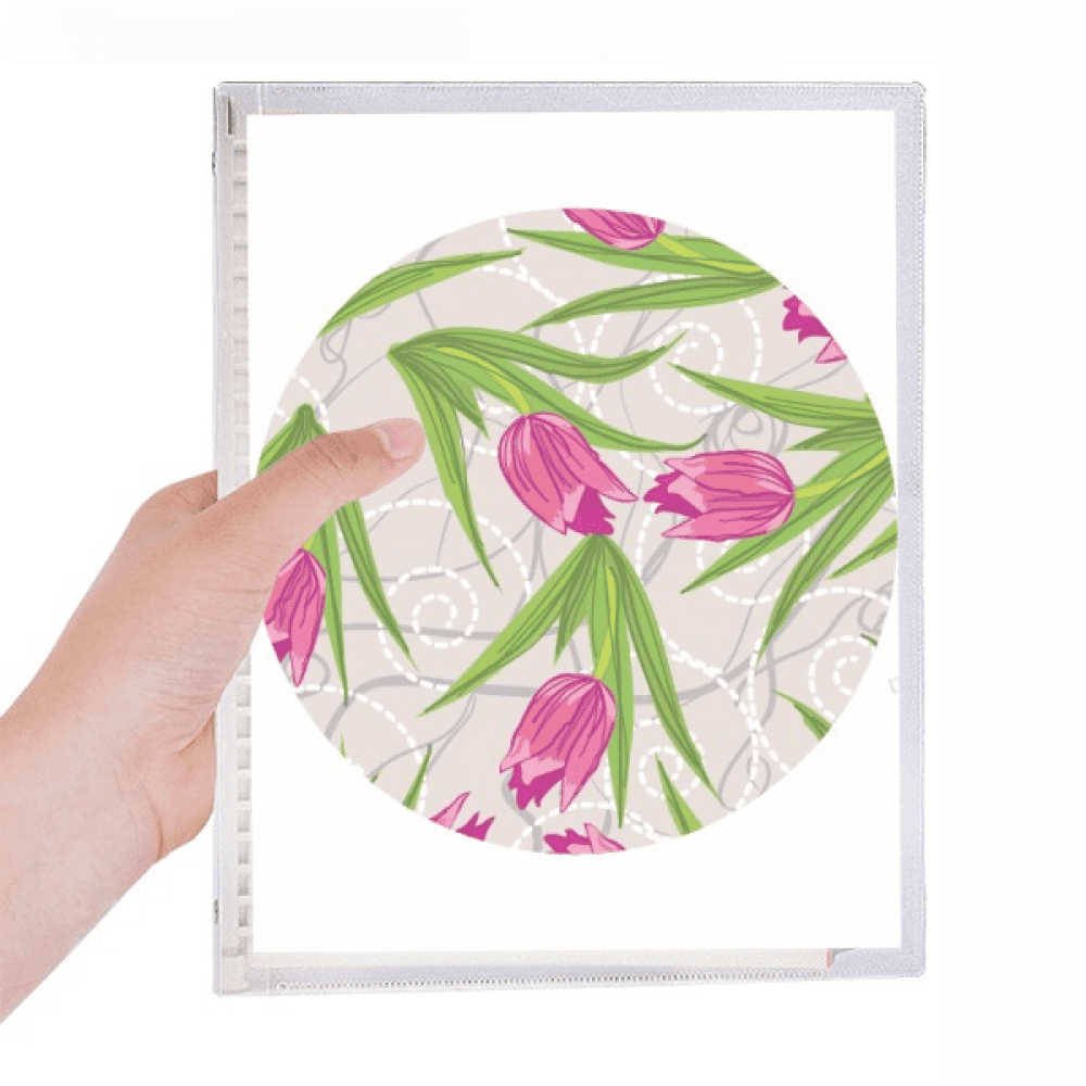 flower carnation flower notebook loose diary refillable journal stationery