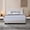 Beige, variant on Alexent Full Size Upholstered Bed Frame, Beige Velvet, Adjustable Headboard 35-39", Metal & Solid Wood