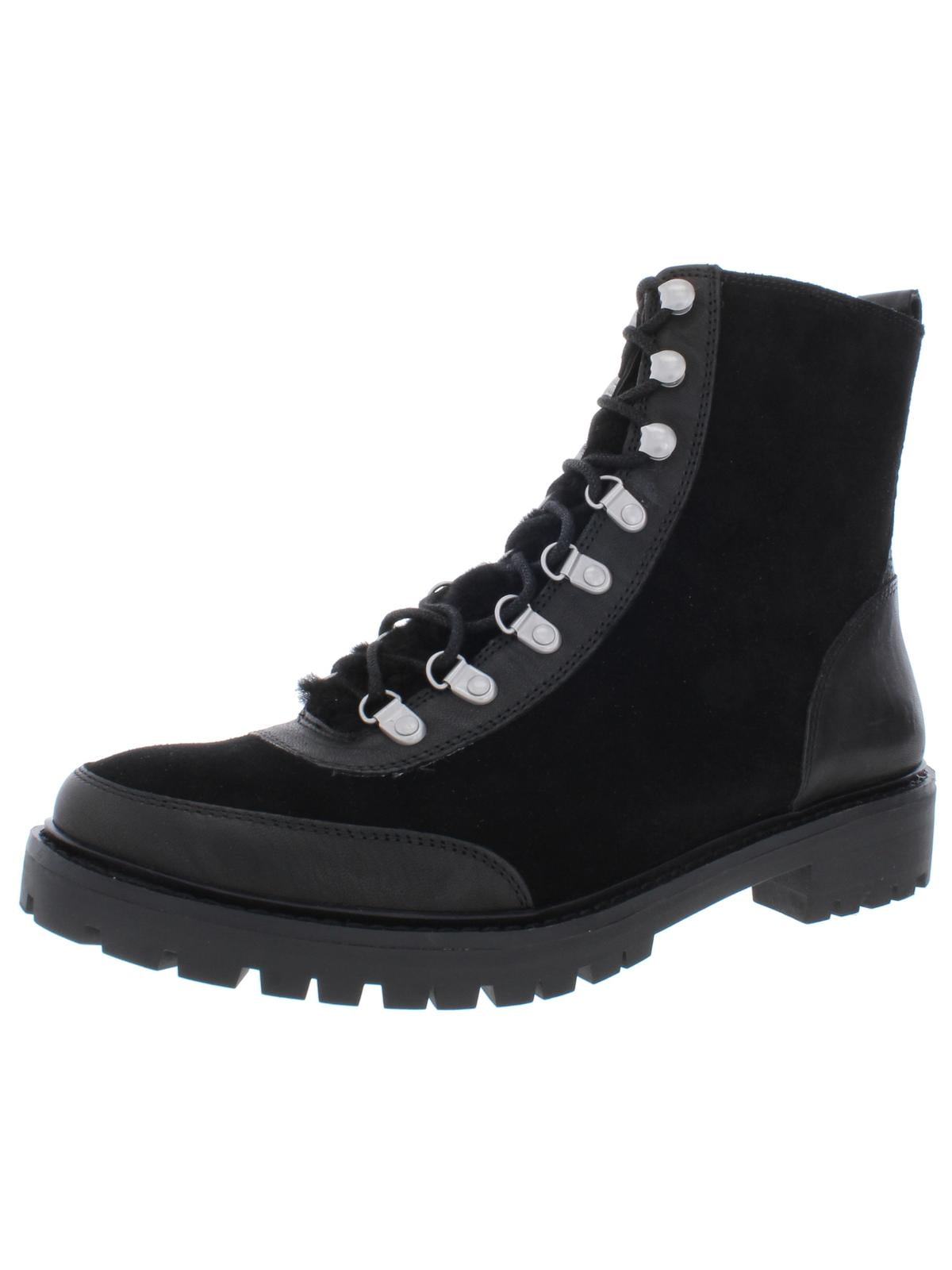 lucky brand black combat boots