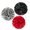 Red/Black/ Silver Polka Dots, variant on Wrapables® 12" Set of 3 Tissue Pom Poms Party Decorations for Weddings, Birthday Parties Baby Showers and Nursery Décor, Red