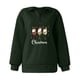 thumbnail image 4 of Sudadera Navideña Para Mujer, Moda, Cuello Vuelto, Manga Larga, Estampado, Cremallera, Camisa Informal, Camisetas Odeerbi ODB195508, 4 of 5