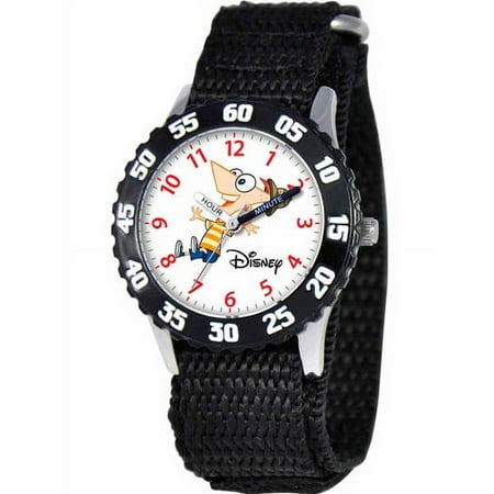 Disney Phineas Boys Stainless Steel Time