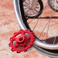 thumbnail image 4 of OULII Rear Guide Wheel Bike Sprocket Red Alloy 1Pack For Outdoor Sports, 4 of 7