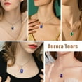 thumbnail image 4 of Juwaliy Turtle Collar Zafiro Septiembre Piedra Natal Encanto 925 Sterling Silver Azul Cristal Dije Joyería Mujeres Hija Esposa Madre Navidad Regalos de Cumpleaños, 4 of 8